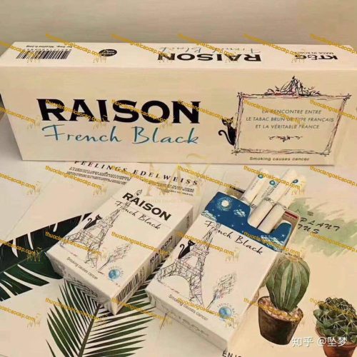 Thuốc Lá Raison French Black (Nho + Bạc Hà)