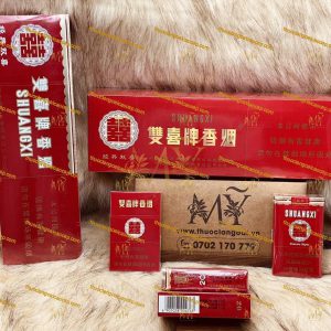 中国双喜红软盒香烟