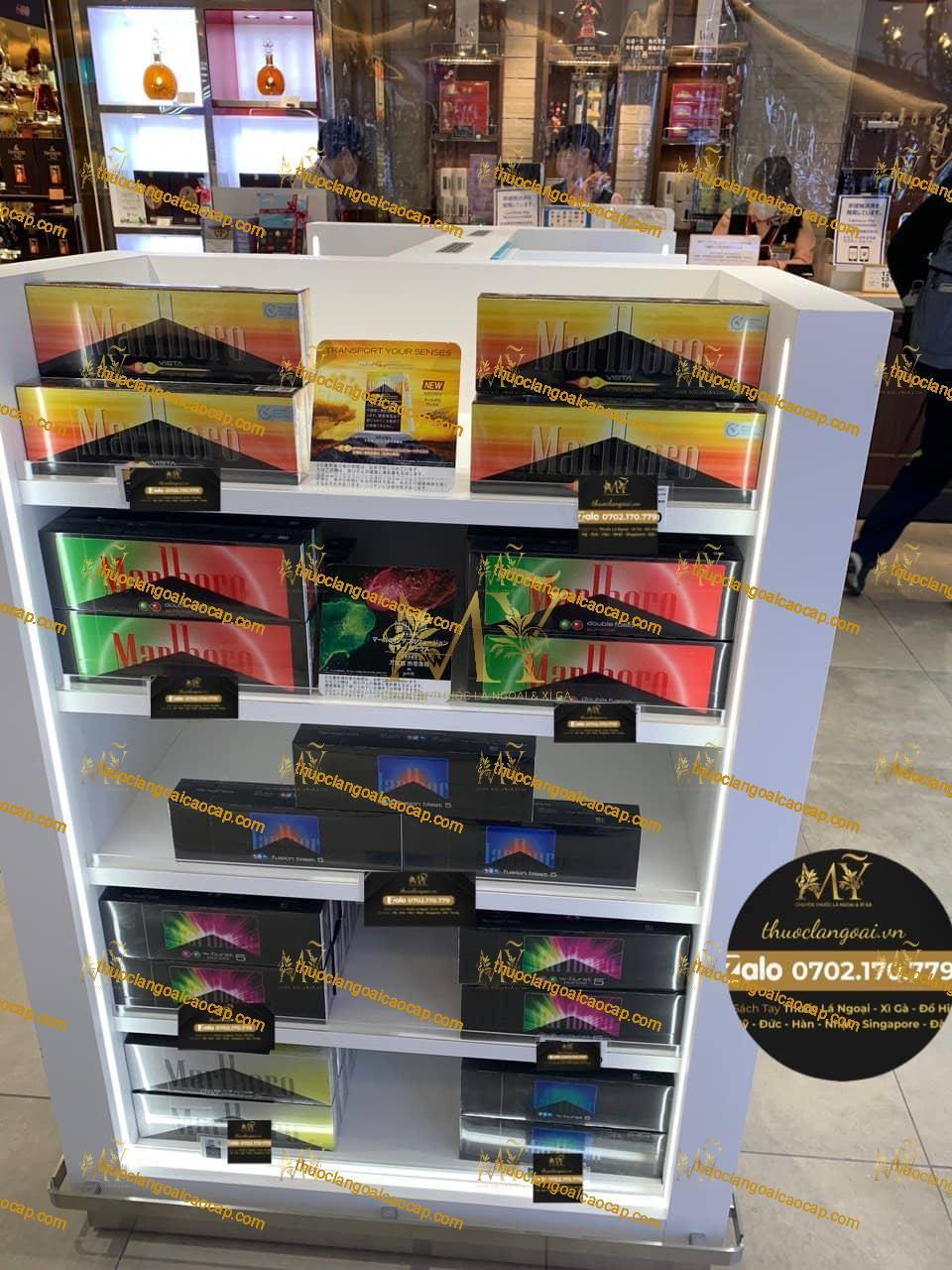 万宝路VISTA+万宝路Double Fusion香烟（万宝路双爆珠日本免税店 xách tay）